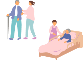 看護師・リハスタッフがお宅にお伺いします